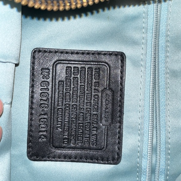 COACH KRISTIN Black Patent Leather Hobo Shoulder Bag Handbag Purse 16013. - Picture 5 of 9